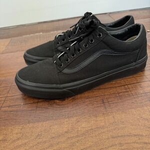 VANS Old Skool Black Black Men Size 8 Low Shoes Sneakers